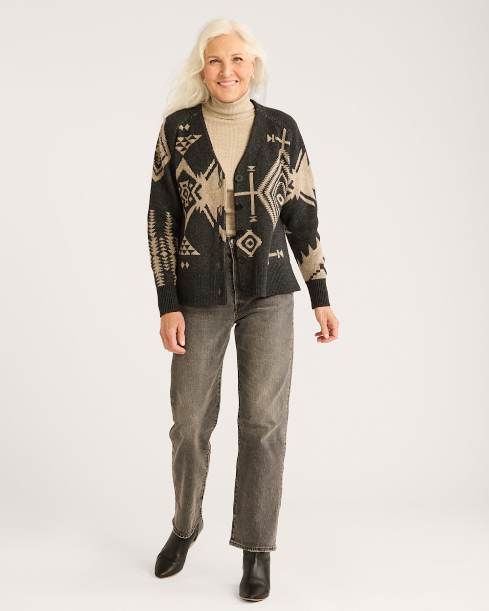Contrasting Wool Cardigan