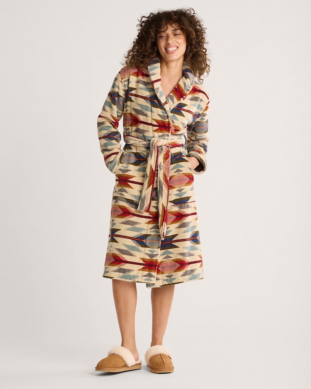 WOMEN'S WYETH TRAIL COTTON TERRY VELOUR ROBE | Pendleton