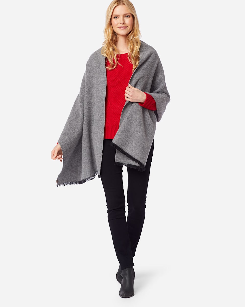 EXTRAFINE MERINO OVERSIZED WOOL WRAP