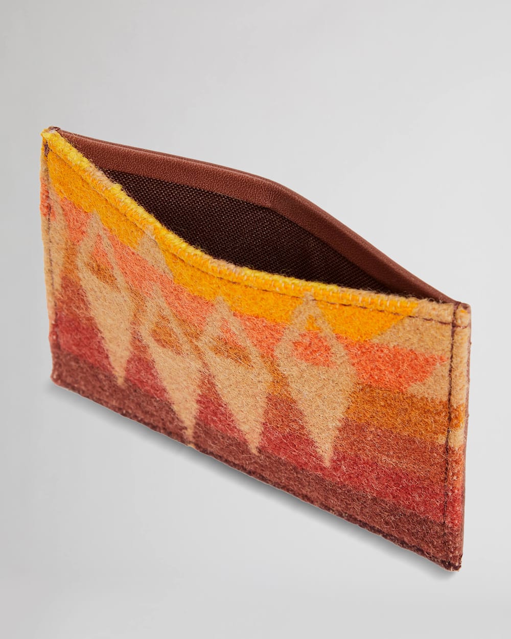 Slim Wallet in Turquoise & Brown Patterns