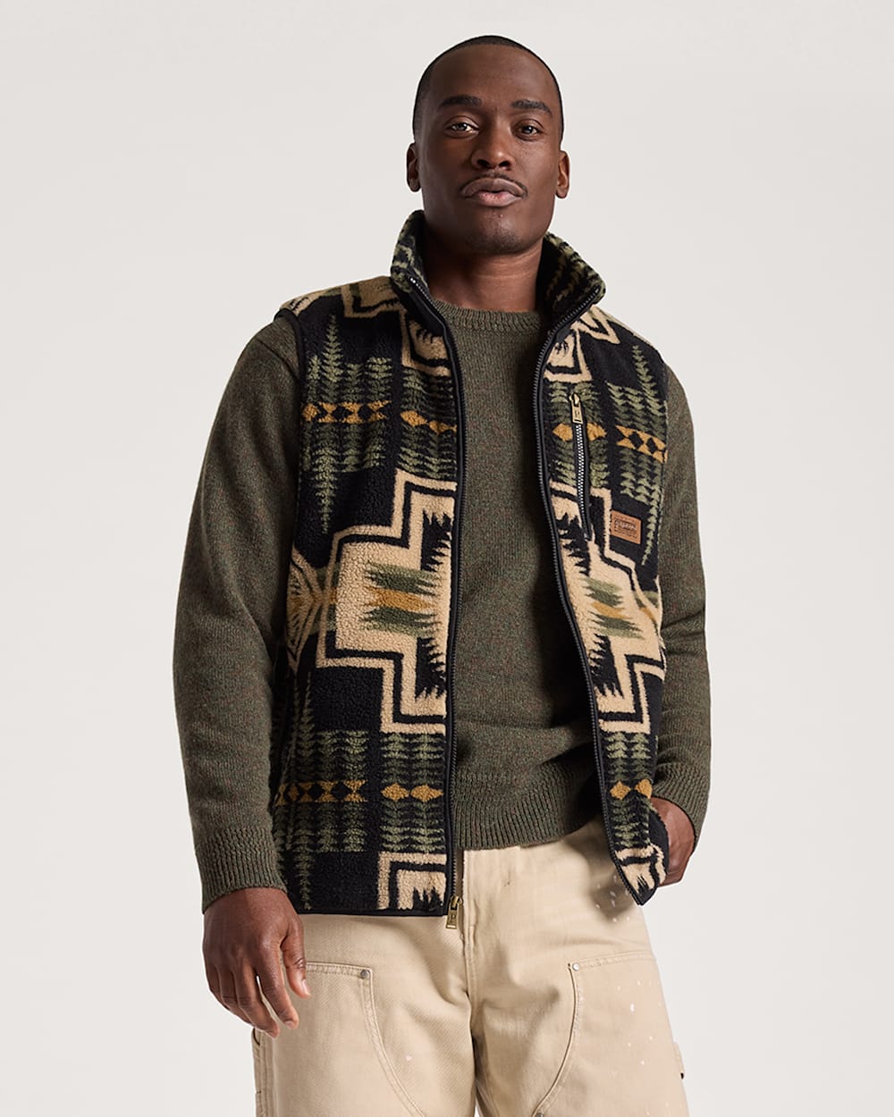 Shop Men's Harding Fleece Vest in Jackets & Coats | Pendleton