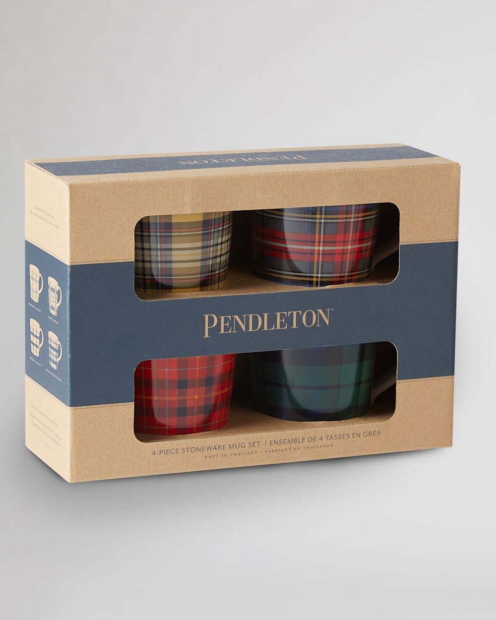Tartan Tapered Mugs, Set of Four | Pendleton