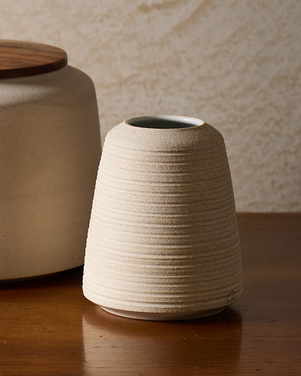 Raw Stoneware Texured Bud Vase | Pendleton