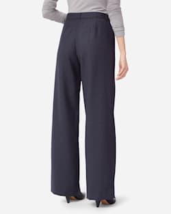 ADDITIONAL VIEW OF HOLLYWOOD AIRLOOM WOOL FLANNEL PANTS IN NAVY MIX image number 3