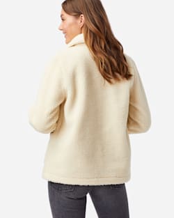ALTERNATE VIEW OF WOMEN'S BERBER FLEECE JACKET IN NATURAL image number 2