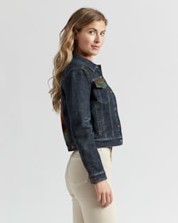 WOMEN'S DIAMOND PEAK DENIM/WOOL JEAN JACKET image number 3