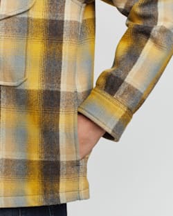 ALTERNATE VIEW OF WOMEN'S DYLAN WOOL JACKET IN YELLOW/NAVY PLAID image number 4