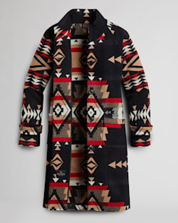 ALTERNATE VIEW OF WOMEN'S ROCK POINT ARCHIVE BLANKET COAT IN BLACK image number 7