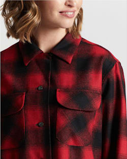 ALTERNATE VIEW OF WOMEN'S BOYFRIEND BOARD SHIRT IN RED ROCK BUFFALO OMBRE image number 4