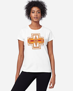 WOMEN'S HARDING GRAPHIC TEE IN WHITE image number 1