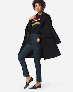 WOMEN'S WOOL PLAID ANKLE PANTS image number 1