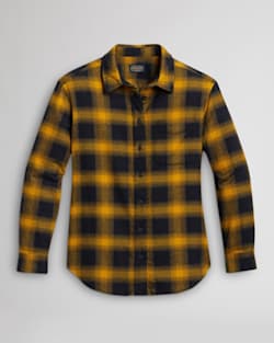 WOMEN'S GIRLFRIEND DOUBLE-BRUSHED FLANNEL SHIRT IN BROWN/BLACK OMBRE PLAID image number 1