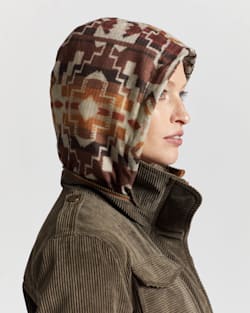 ALTERNATE VIEW OF WOMEN'S ODESSA HOODED CORDUROY JACKET IN BREEN image number 8