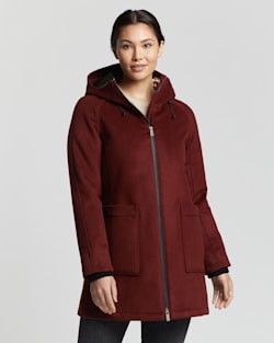 WOMEN'S BEVERLY PATCH POCKET ANORAK IN BRICK image number 1