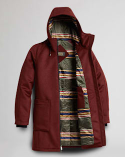 ALTERNATE VIEW OF WOMEN'S BEVERLY PATCH POCKET ANORAK IN BRICK image number 6