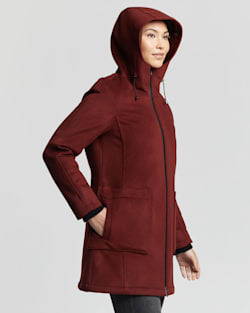 ALTERNATE VIEW OF WOMEN'S BEVERLY PATCH POCKET ANORAK IN BRICK image number 2