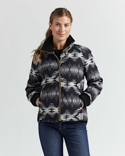 WOMEN'S ALAMOSA INSULATED RIPSTOP JACKET IN BLACK/PAPAGO image number 1