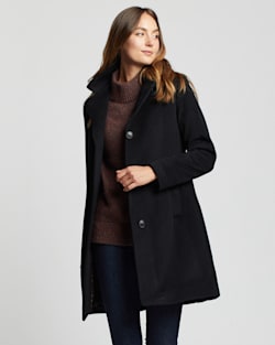 ALTERNATE VIEW OF WOMEN'S WALKER WOOL COAT IN BLACK image number 6