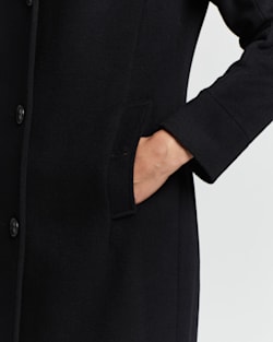 ALTERNATE VIEW OF WOMEN'S WALKER WOOL COAT IN BLACK image number 4