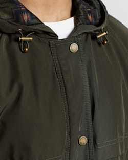 ALTERNATE VIEW OF WOMEN'S TECHRAIN HOODED ANORAK IN OLIVE image number 4