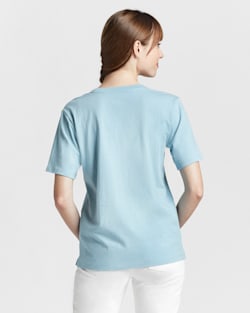 ALTERNATE VIEW OF WOMEN'S DESCHUTES TEE IN DUSTY AQUA image number 2