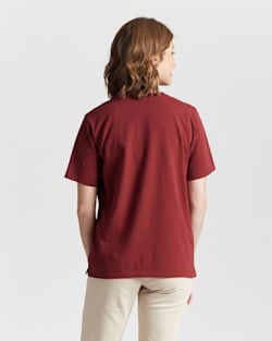 ALTERNATE VIEW OF WOMEN'S DESCHUTES TEE IN SYRAH WINE image number 3