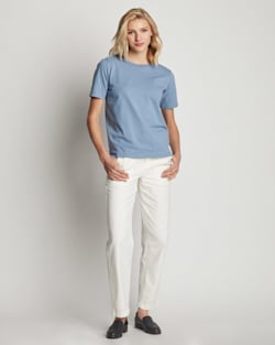 WOMEN'S DESCHUTES TEE IN BAY BLUE image number 1