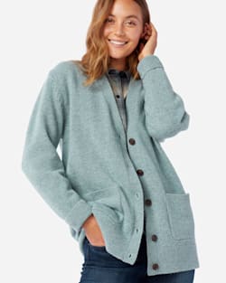 WOMEN'S BOYFRIEND SHETLAND WOOL CARDIGAN WOMEN'S BOYFRIEND SHETLAND WOOL CARDIGAN