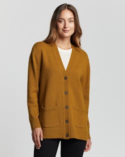WOMEN'S BOYFRIEND SHETLAND WOOL CARDIGAN