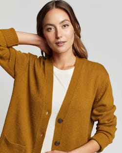 WOMEN'S BOYFRIEND SHETLAND WOOL CARDIGAN WOMEN'S BOYFRIEND SHETLAND WOOL CARDIGAN