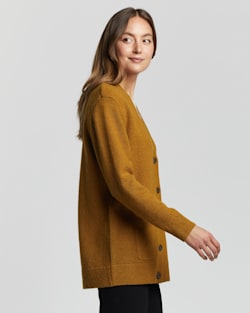 WOMEN'S BOYFRIEND SHETLAND WOOL CARDIGAN