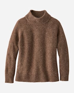 WOMEN'S DONEGAL MERINO SWEATER IN BROWN image number 1