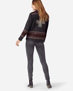 WOMEN'S WESTERN HORIZONS WOOL COAT IN BLACK SANTA ROSA image number 1