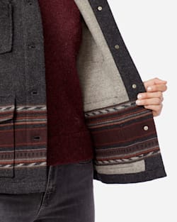 ALTERNATE VIEW OF WOMEN'S WESTERN HORIZONS WOOL COAT IN BLACK SANTA ROSA image number 5