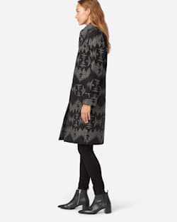 ALTERNATE VIEW OF WOMEN'S SONORA ARCHIVE BLANKET COAT IN BLACK SONORA image number 3