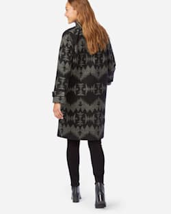 ALTERNATE VIEW OF WOMEN'S SONORA ARCHIVE BLANKET COAT IN BLACK SONORA image number 4