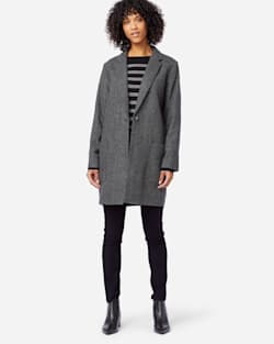 ALTERNATE VIEW OF WOMEN'S HUDSON WOOL JACKET IN GREY/BLACK MULTI image number 2