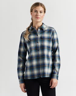 WOMEN'S BOARD SHIRT IN BLUE OMBRE image number 1