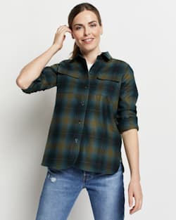 WOMEN'S BOARD SHIRT IN GREEN OMBRE image number 1