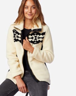 ALTERNATE VIEW OF WOMEN'S BROOKE SONORA SHERPA JACKET IN IVORY SONORA image number 5