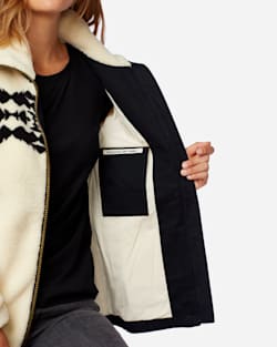 ALTERNATE VIEW OF WOMEN'S BROOKE SONORA SHERPA JACKET IN IVORY SONORA image number 6