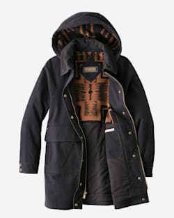ALTERNATE VIEW OF WOMEN'S ST HELENA SHERPA-LINED COAT IN BLACK image number 2