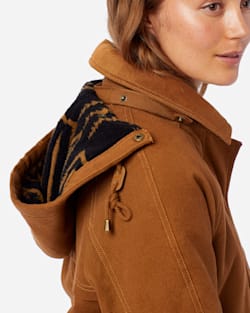 ALTERNATE VIEW OF WOMEN'S ST HELENA SHERPA-LINED COAT IN WHISKEY image number 5