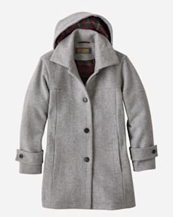 WOMEN'S BOOTH BAY INSULATED WOOL COAT IN FALCON GREY image number 1