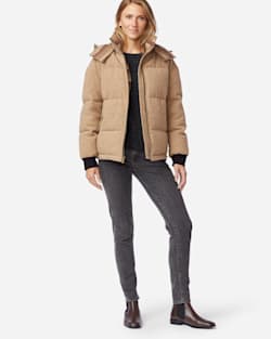 WOMEN'S OAK BROOK WOOL DOWN JACKET IN WHEAT image number 1