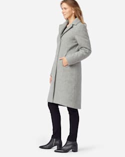 ALTERNATE VIEW OF WOMEN'S MICHIGAN AVE DOWN WOOL COAT IN FALCON GREY image number 2