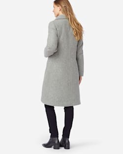 ALTERNATE VIEW OF WOMEN'S MICHIGAN AVE DOWN WOOL COAT IN FALCON GREY image number 3