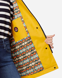 ALTERNATE VIEW OF WOMEN'S SONOMA WATERPROOF RAIN JACKET IN YELLOW image number 5