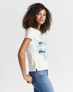 ALTERNATE VIEW OF WOMEN'S HOOD RIVER HARDING TEE IN ANTIQUE WHITE image number 2