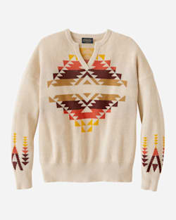WOMEN'S GRAPHIC COTTON SWEATER image number 1